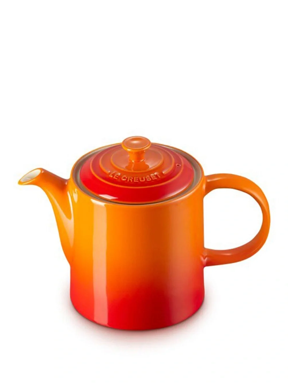 Le Creuset Orange to Red Ombre Stoneware Teapot